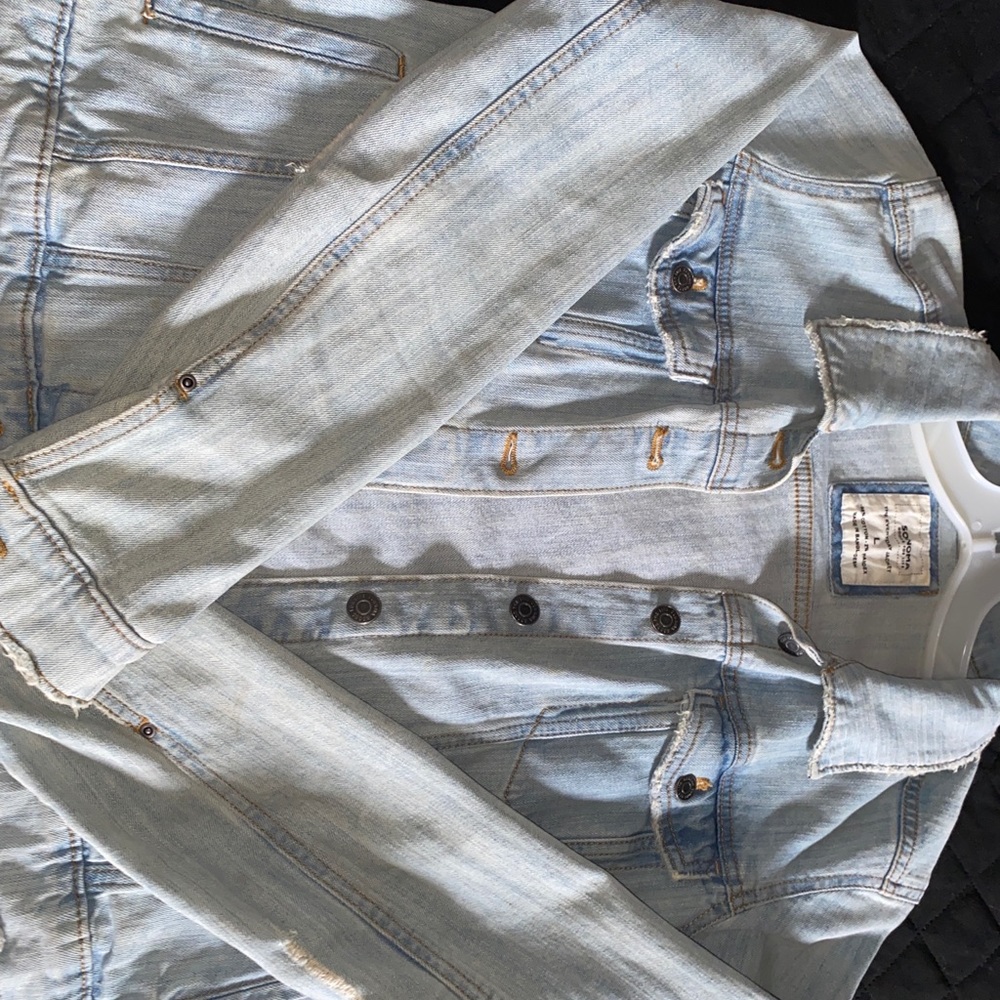 Light blue over sized Jean jacket